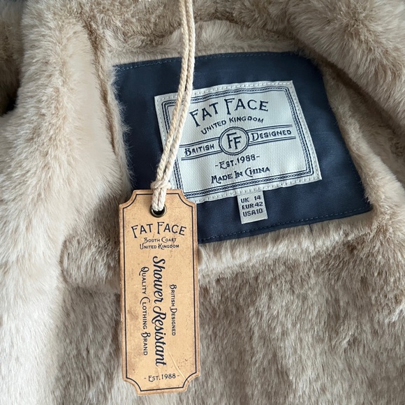 NWT - Fat Face Women’s Quilted Hooded Long Puffer - US 10/L - Picture 12 of 16